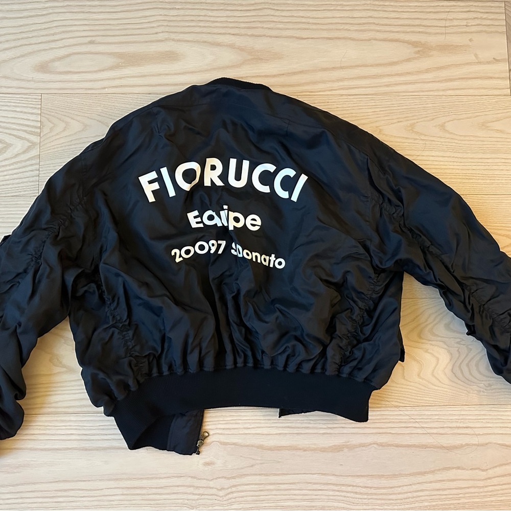 Fiorucci Black Logo Bomber Jacket